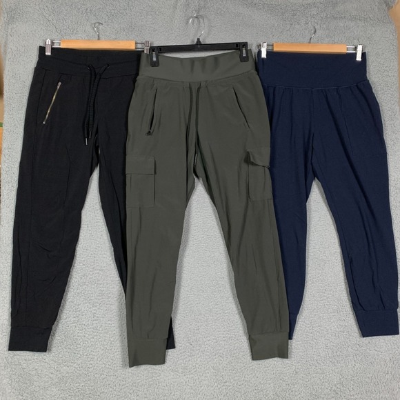 Lot of 3 Athleta Jogger Pants Women's 2/SP Mixed Trekkie North/Salutation/Sutton